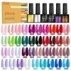 LEVIPE Vernis Semi Permanent 45 Pcs , 39 Couleurs + 2 Base ＋1 Top Coat Brillant ＋1 Top Coat Matte ＋1 Top Coat Diamant ＋1 Top 