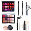 Linsition Coffret Maquillage Femme Makeup Kit, Ensemble-Maquillage Tout en Un Kit Démarrage Essentiel Maquillage avec Ombres 