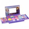 Townley Girl frozen 2 cosmétiques compactset avec miroir 14 gloses lèvre, 4 corps shines, 6 brosses coloré portable pliable m