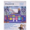 Townley Girl frozen 2 cosmétiques compactset avec miroir 14 gloses lèvre, 4 corps shines, 6 brosses coloré portable pliable m