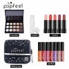 Holzsammlung 15 Pièces Ensemble de Maquillage Kit de Démarrage Cosmétique avec Rouge à Lèvres, Brillant à Lèvres, Correcteur