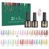 SINZONeu Vernis Semi Permanent-23 Vernis Manucure Nail Art Lot Vernis à Ongles Gel UV LED Nail Polish Soak Off 20 Couleurs Po