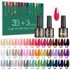 SINZONeu Vernis Semi Permanent-23 Vernis Manucure Nail Art Lot Vernis à Ongles Gel UV LED Nail Polish Soak Off 20 Couleurs Po