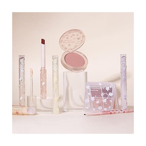 pologmase Coffret Maquillage pour Femme Kit Complet | Set Maquillage avec cosmétique - Ensemble Maquillage Longue durée 8 piè