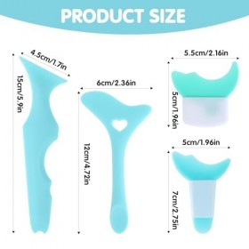 Lot de 4 outils pour eye-liner en silicone