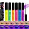 Denestup Set De Mascara Pour Cils 6 Couleurs, Imperméable, Volumateur, Fluorescent Mascara Pour Cils épais Et Longs Maquillag