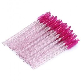 50 Pièce Brosse À Cils Jetable Brosse À Cils Brosse À Sourcils Outil De Maquillage Mascara Pinceau À Sourcils Applicateur Poi