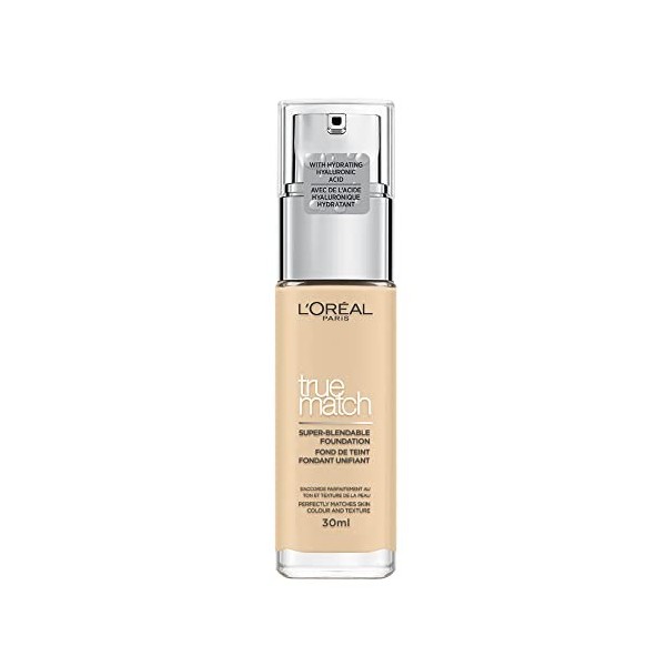 Loreal Fond de teint True Match D3 W3 Beige Doré, 30 ml