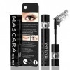 HOUSN Mascara Waterproof, Mascara Fibre De Soie 4d, CréEr Un Allongement De Cils Naturellement Maquillage Des Yeux Ne Fleurit