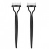 YYwenting Lot de 2 peignes de finition pliables pour mascara - Applicateur de mascara en métal - Séparateur de cils