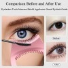 Pochoirs à eyeliner pour les yeux, tampons de protection pour mascara, carte de maquillage sirène avec peigne à cils, sourcil