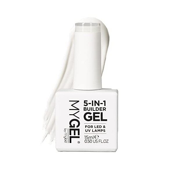 Mylee Gel Builder de renforcement 5-en-1 15ml, Vernis à Ongles UV/LED Ongles forts et résistants, Capsules et Extensions, pou...