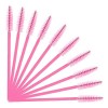 Lot de 50 brosses à mascara jetables pour extensions de cils noir + rose 