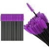 keilend Lot de 100 brosses à cils jetables pour applicateur de cils et sourcils Violet