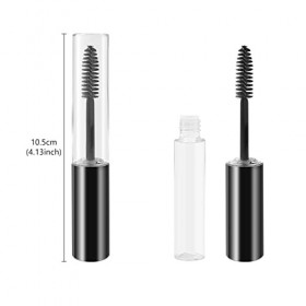 ALLY-MAGIC Y6-JMGG Tube vide pour mascara avec baguette et crème pour cils Noir et argent 10 ml