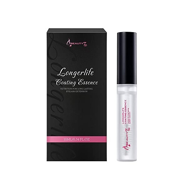 Beauty7 Mascara pour cils 10 ml - Mascara transparent et étanche - Nutrition pour extensions de cils semi-permanents