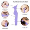 Pochoirs deyeliner en silicone, réutilisables, multifonctionnels, applicateur de cils, mascara, outil de protection pour les