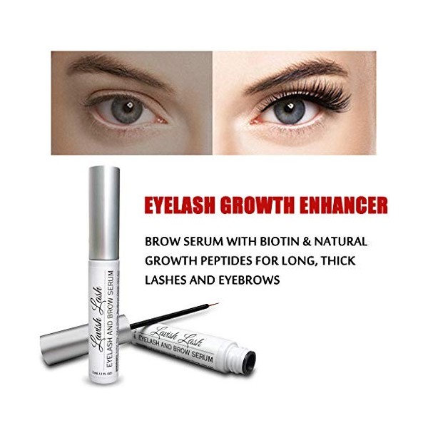 Sérum pour sourcils rehausseur de croissance des cils avec des peptides de croissance à la biotine 3 ml Soin Visage white, O