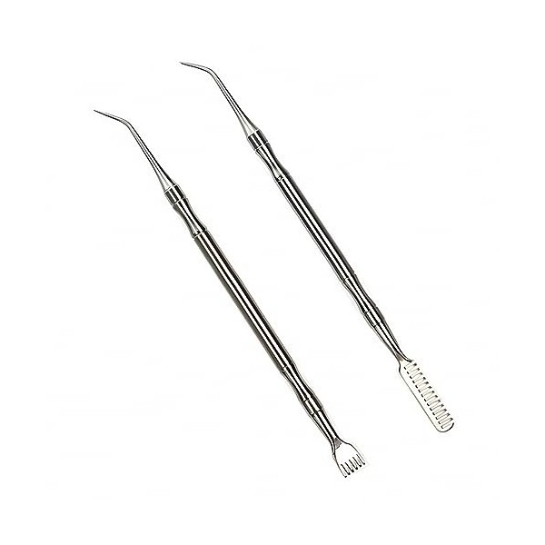 SSRDFU - 2 Pcs Peigne séparateur de Cils, Acier Inoxydable, pour Les Outils de Mise en Valeur des Cils, Les Extensions de Bro