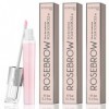 ROSEGOLD ROSEBROW Cure 3 mois Sérum de Croissance pour Sourcils Naturel, Sourcils Pousse plus fournis plus longs et épais - 9