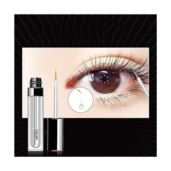 Cubicbee Eyelash Serum - Eyebrow Eyelash Lengthening Liquid, Growth Serum- Grow Longer Fuller Eyelashes For Longer Thicker An