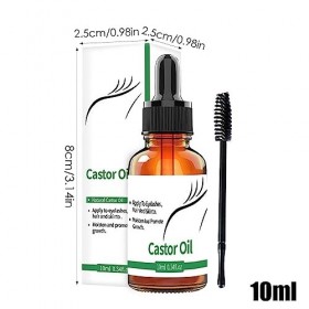 Ricin Biologique - Sérums Croissance À LRicin Pour Les Cils | Sérums Croissance Des Cils Hydratants Purs Avec Brosse Pour Ci