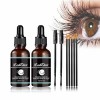 FUUZIO GFOUK Lashelixir Rapid Growth Strengthening Eyelash Serum, Castor Oil Eyelash Serum, Rapid Eyelash Lash Growth Serum, 