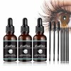 FUUZIO GFOUK Lashelixir Rapid Growth Strengthening Eyelash Serum, Castor Oil Eyelash Serum, Rapid Eyelash Lash Growth Serum, 