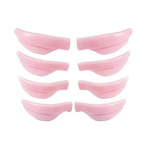 Lash Lift Bouclier - bouclier recourbe-cils permanents en silicone | 4 paires 4 tailles Kit perm cils boucles souples réutili