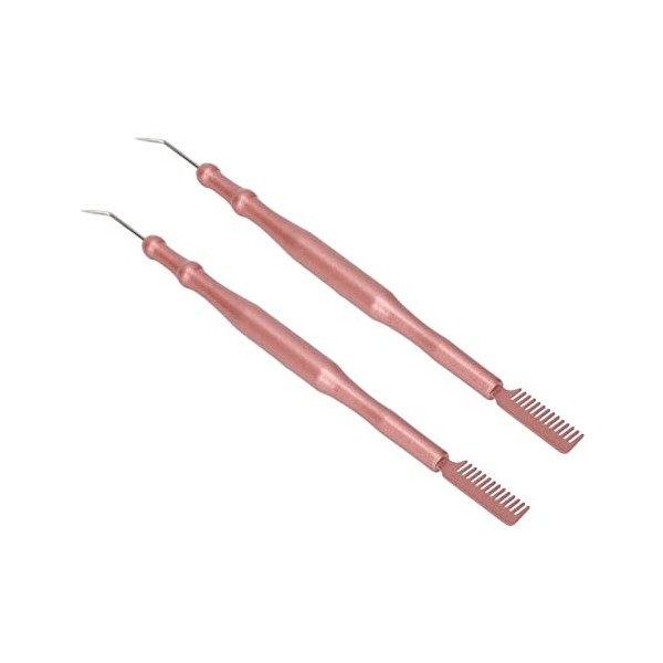 Outils de Levage de Cils, 2pcs Outils de Permanente de Cils à Double Tête Peigne Compact Réutilisable pour Salon de beauté O