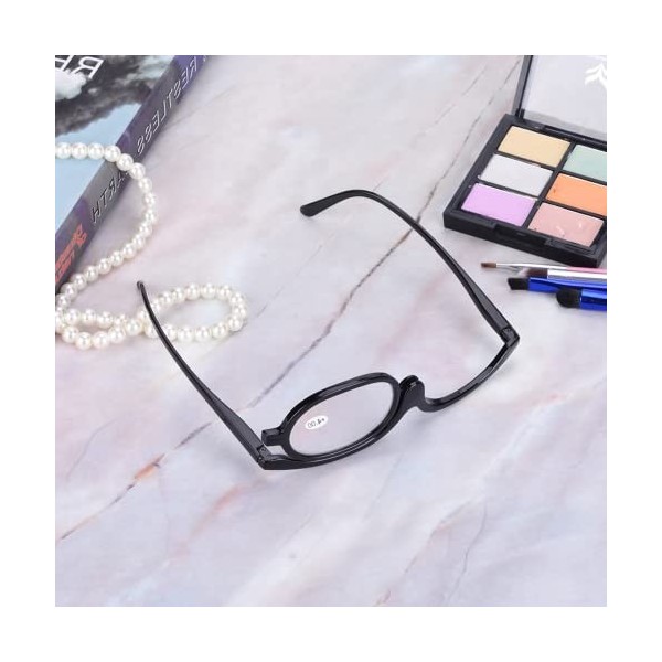 Lunettes de maquillage pour femmes, faciles à utiliser Lunettes de maquillage grossissantes Lunettes de maquillage compactes 