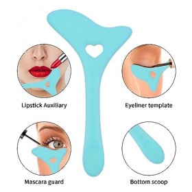 TIESOME Eyeliner Pochoirs, 4 Pcs Silicone Eye Make Up Aid Multifonctionnel Appliquer Aide Crème Eyeliner Outil Cils Ombre À P