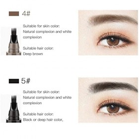 Crayon à Sourcils à 4 Points ImperméAble Durable Aucune Couleur Tukefev Microblading ImperméAble Avec Applicatore Simulation 