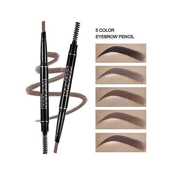 Stylo à sourcils imperméable stylo à sourcils professionnel stylo de maquillage durable stylo à sourcils triangle 4 couleurs 