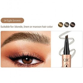 Crayon à sourcils liquide Four Claw, crayon à sourcils tatouage waterproof, crayon à sourcils maquillage professionnel, sourc