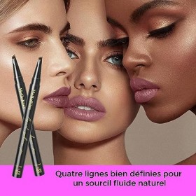 Crayon à sourcils microblading, crayon à sourcils 4 pointes, dessinateur de sourcils, Sourcils naturels couvrant les zones di