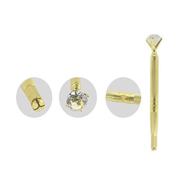 Xiaoyu grand stylo de microblading en diamant stylo permanent machine à tatouer stylo manuel - or