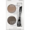 lavera Eyebrow Powder Duo - Sourcils - Cosmétiques naturels - végan - sans talc - Lhuile jojoba bio - 2 x 0,8g