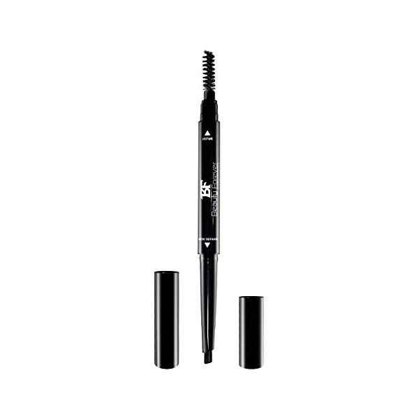 Beauty Forever Eye Brow Definer, Fill & Sculpt, double extrémité avec pinceau à sourcils, sans aiguisage, doux, mat, imperméa