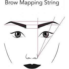 CHUSE Corde de cartographie des sourcils pour microblading - pré-encrée - fil de ligne des sourcils 1 mm, 20 m 