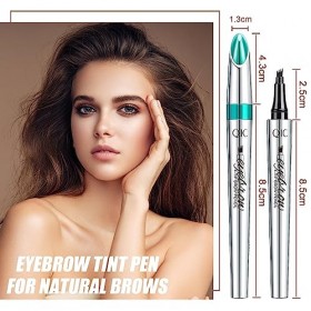 UYDF 3 Pièces Crayon à Sourcils de Liquide Imperméable avec Quatre Pointes de Fourche Crayon Sourcil de Maquillage Profession
