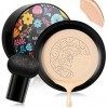 Air Cushion CC Cream Mushroom Head Fond de Teint Couvrant BB Crème Correcteur de Maquillage Nude Hydratant Éclaircissant Nat