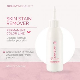 Renata Beauty Dissolvant Teinture pour la Peau – Dissolvant Teinture Sourcils 90 ml –Dissolvant pour Teinture Sourcils après 