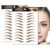 Lot de 2 feuilles de 22 paires dautocollants 4D imperméables pour sourcils et sourcils - Pour femme et fille