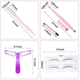 Pochoir Sourcils Professionnel,Sourcils Modèles Outils Accessoires,Règle de Sourcils Kit,Pochoir Sourcils,Sourcils Toilettage
