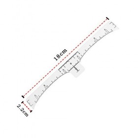 JinYu Lot de 100 règles à sourcils, autocollants jetables pour sourcils, règle de microblading Pochoir Outil de maquillage