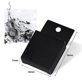 2 pièces Fil Mapping Sourcil Pré Encré, Fil Teinté Sourcil pour Microblading, Fil Tracage Sourcils Noir 