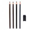 4pcs Taille-crayon à Sourcils Maquillage de Salon Professionnel Ensemble de Crayons à Sourcils Microblading Imperméable, pour