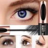 4D Mascara Crème Maquillage 4D Mascara Fibres 3D Mascara Cils 3D avec Sérum Améliorant Cils