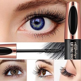 Lucoss Mascara 4D,4D Silk Fiber Lash Mascara Waterproof,Mascara imperméable Ne pas fleurir Curling Naturel Maquillage des yeu